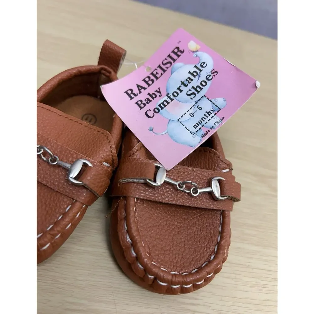 Rabeiser Baby Comfortable Shoes Size 0-6 Color Brown